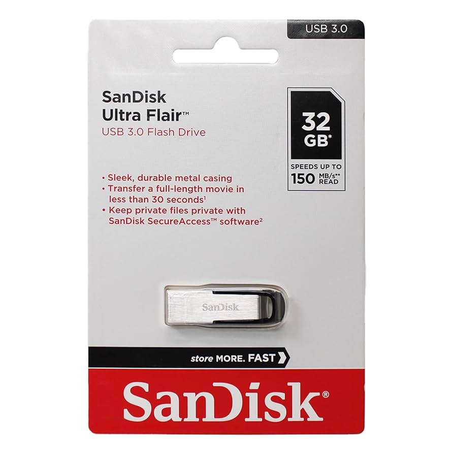 Amazon.com: SanDisk Ultra Flair USB 3.0 32GB Flash Drive